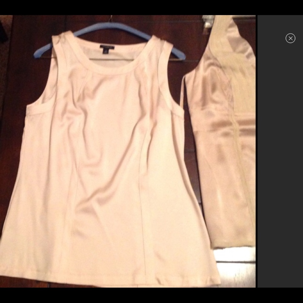 Ann Taylor Pale Pink Silk Shell